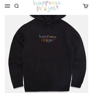 Happiness Project Black Hoodie